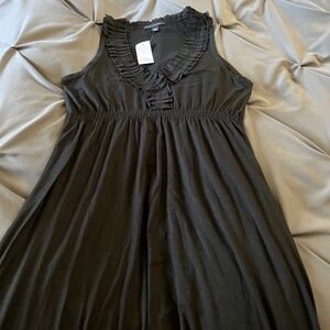 Banana Republic Knit Fit & Flare Black Dress